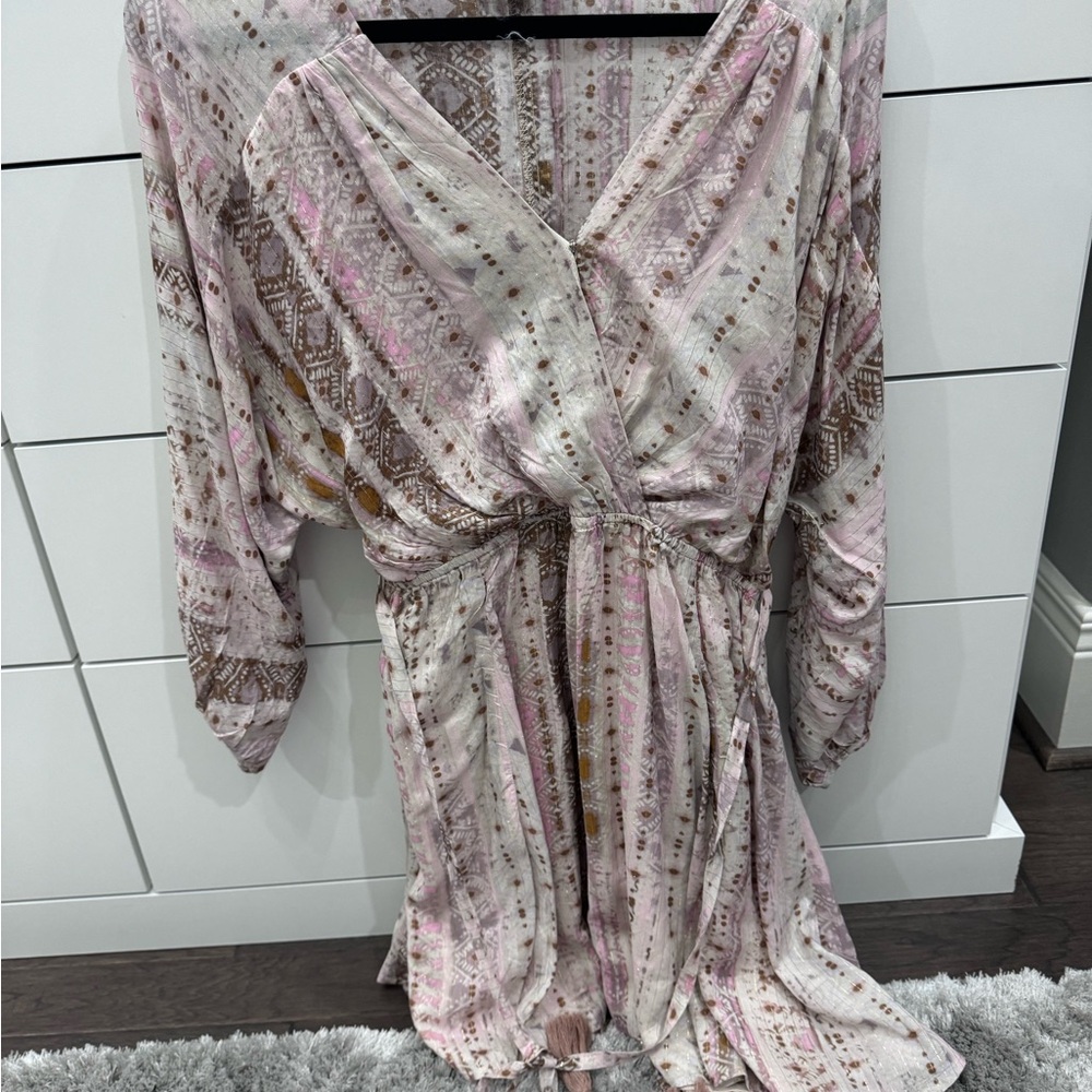 Vici Gold Thread and tie dye Dress